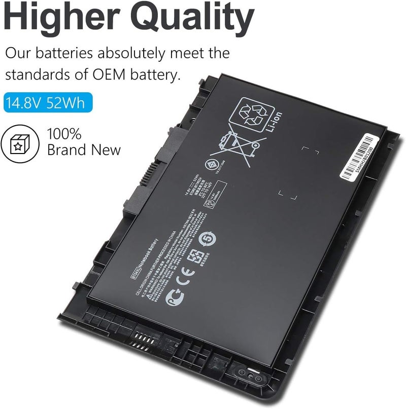 Lapcare BT04 BT04XL Notebook Battery for HP EliteBook Folio 9470 9470M 9480 9480M Series Ultrabook Laptop fits BA06 BA06XL Battery Spare 687945-001 696621-001 H4Q47AA H4Q48AA - Image 2