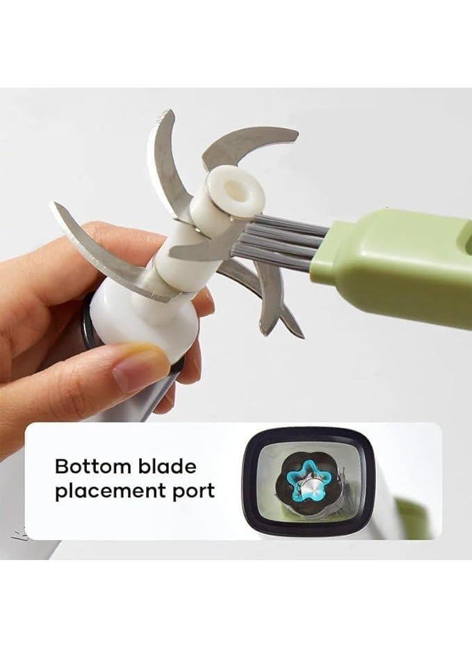 Caltero Caltero Four in one Multifunctional Kitchen Knife Cleaner BrushUtensil Cleaner Multifunctional DoubleEnded Bristle Scrubber Dish Cleaner Brush 2024  - Image 2