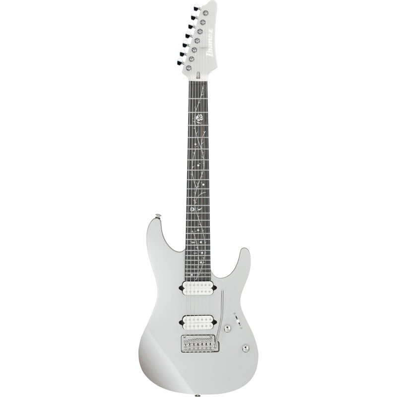 Ibanez TOD70 Tim Henson Signature 7string Electric Guitar Classic Silver - Image 2