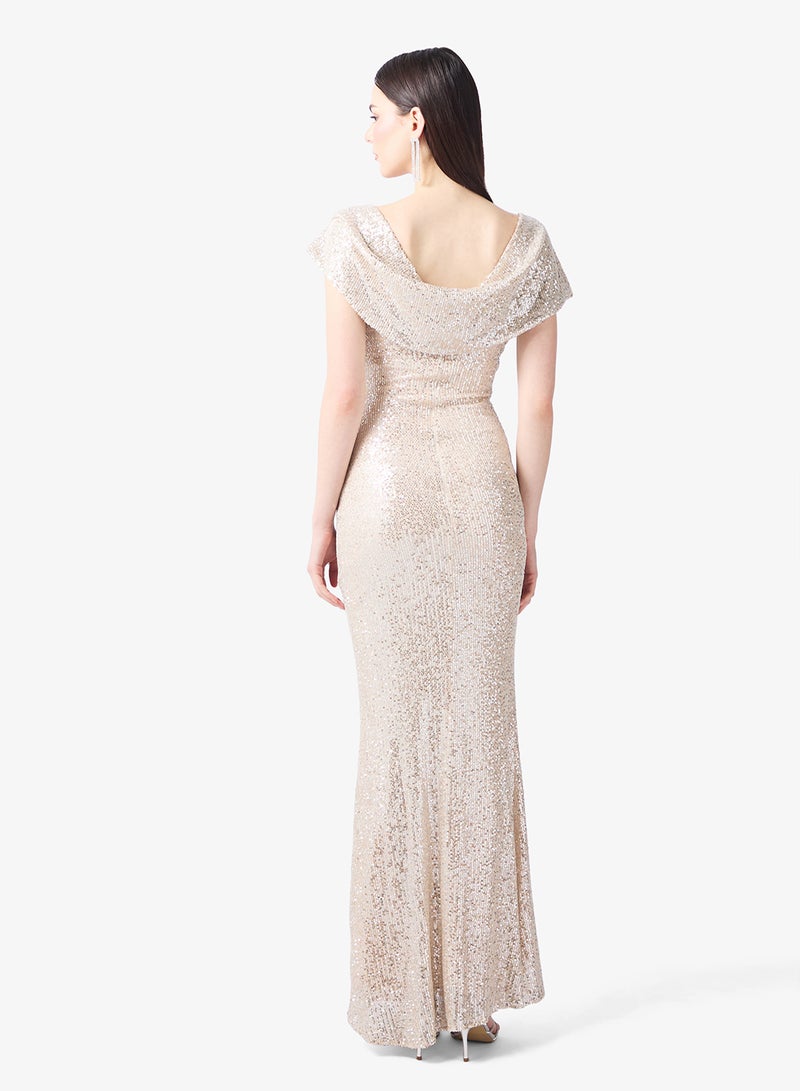 Jaded Rose Sophisticated Refined Details Full-Length Dress - Image 2