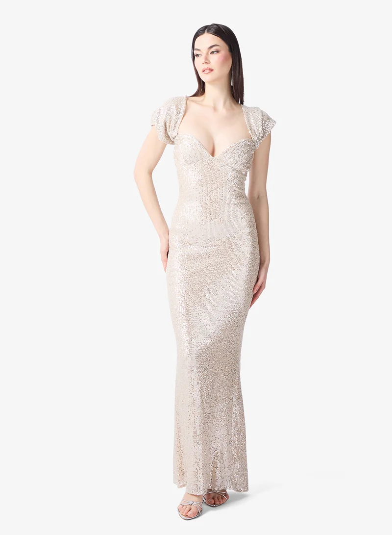 Sophisticated Refined Details Full-Length Dress