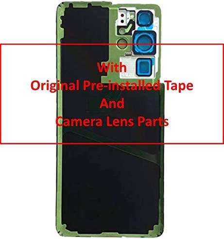 ABUSVEX Original Back Glass Cover Replacement for Samsung Galaxy S21 Ultra 6.8 Inches Housing Door with Camera Glass Lens Parts and Pre-Install Tapes Galaxy S21 Ultra (Phantom Silver) - Image 2