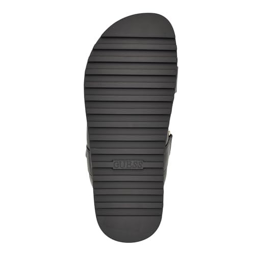 Guess Women's FABULON Flat Sandal, Black 001, 6.5 - Image 4