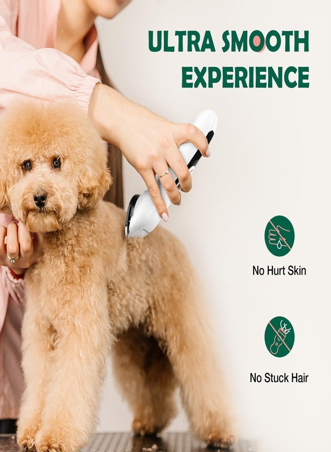 SUPRENT Dog Clippers for Grooming with Guards - Low Noise Cordless Dog Grooming Clippers - Adjustable, Rechargeable Dog Hair Trimmers - Pet Grooming Kit for Small Dogs - Image 2
