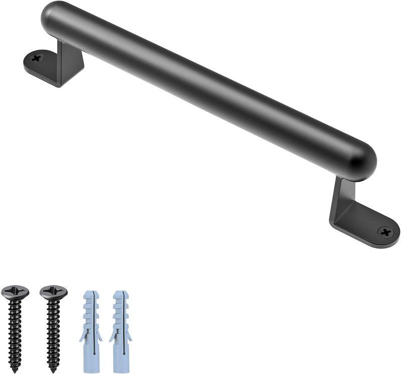 BeneLabel 12" Barn Door Pull Handle, Heavy Duty Sliding Door Handle for Gate, Closet, Garage, Drawer, Towel Bar, Stairs, Black - Image 1