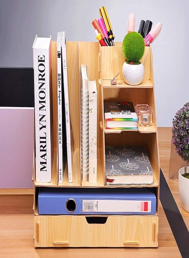 JSMSH Wall Hanging File Organizer - 5 A4 Size Folders for Documents, Bills, and Papers | Compact & Durable Storage Solution (Pack of 1, 5 Folders) - Image 3