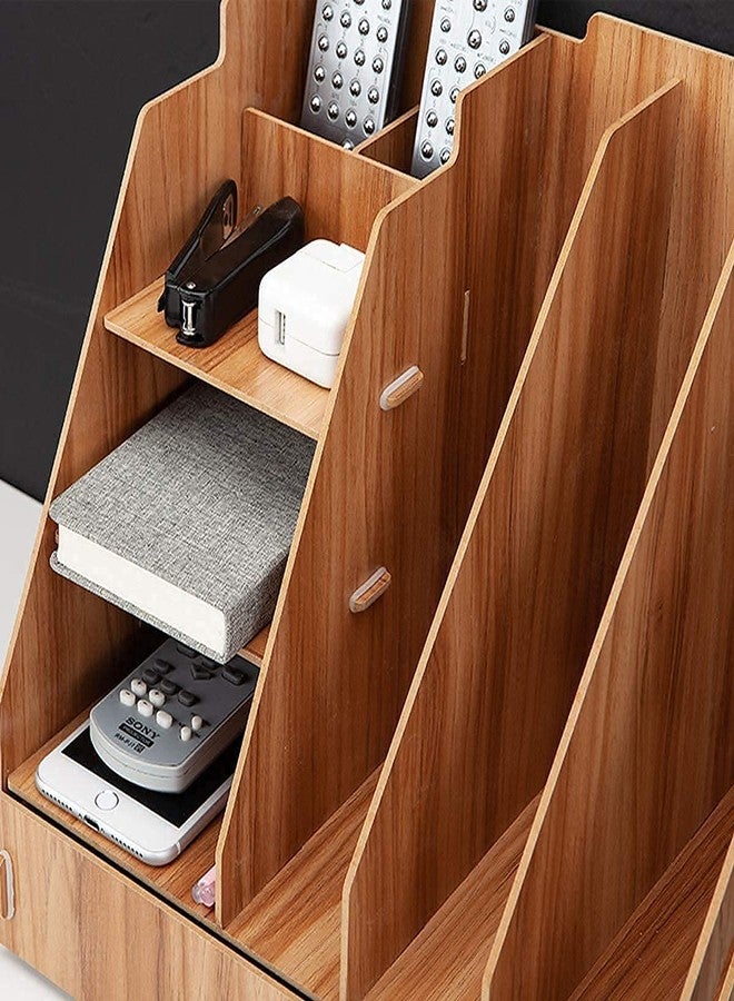 JSMSH Wall Hanging File Organizer - 5 A4 Size Folders for Documents, Bills, and Papers | Compact & Durable Storage Solution (Pack of 1, 5 Folders) - Image 2