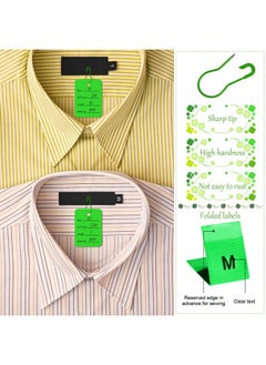 Chumia 3576 Pcs Tagging Gun Clothes Garment Tag Attacher Kit With Needles Standard Plastic Barbs Fasteners Hang Tag Strings Gourd Safety Pins Retail Price Tags Size Labels For Store Warehouse (Light Green)  - Image 4