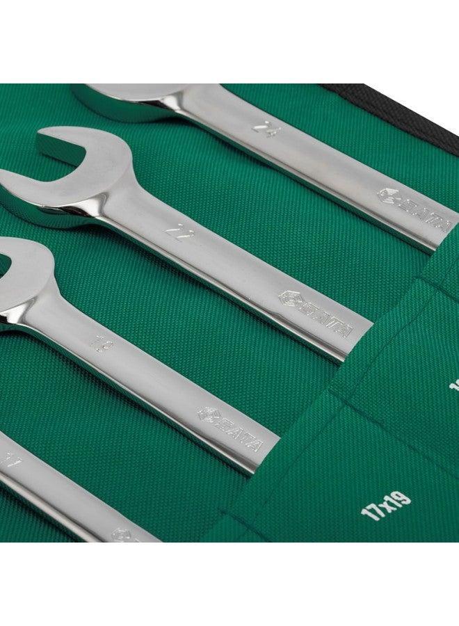 Sata 8-piece Fully Polished Double Open-end Wrench Set, Open-end Wrench Tool Kit 08009 - Image 3