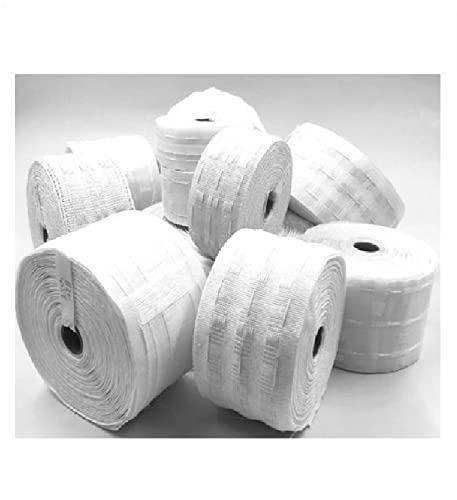 UNIQUELLA UNIQUELLA 50 Meter Polyester Cotton Grommet Curtain StrapCurtain Heading Tape Grommet Punching Hook Tape Pleat Pull Curtain Eyelets Belt Cloth White  - Image 3