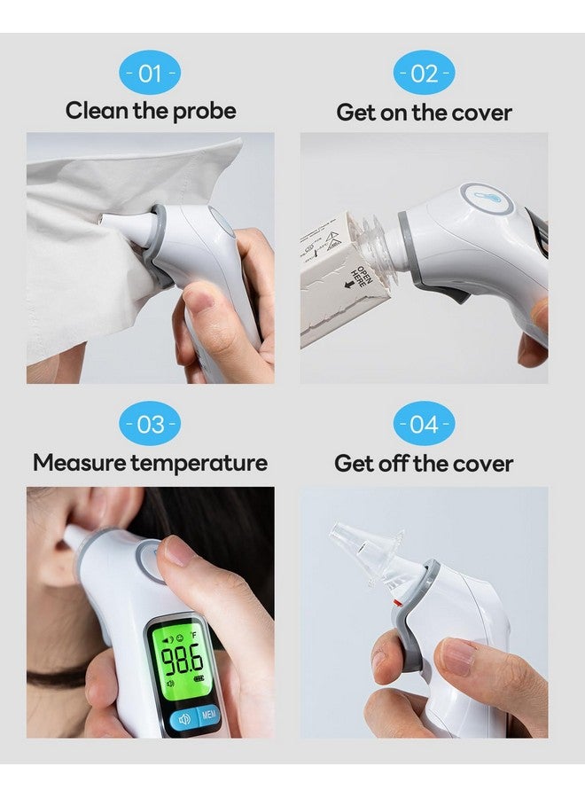 femometer 100 Counts Ear Thermometer Probe Covers, Refill Caps, Lens Filters, BPA Free and Disposable Ear Thermometer Cover Caps - Image 4