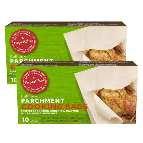 PaperChef - Parchment Bags - Multipurpose, Non-Stick Paper - Perfect for Roasting and Steaming - 10 Count - 2 Pack - Image 1