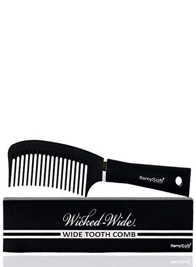 RemySoft Wicked-Wide - Wide Tooth Detangling Comb - Safe for Hair Extensions, Weaves and Wigs - Image 2