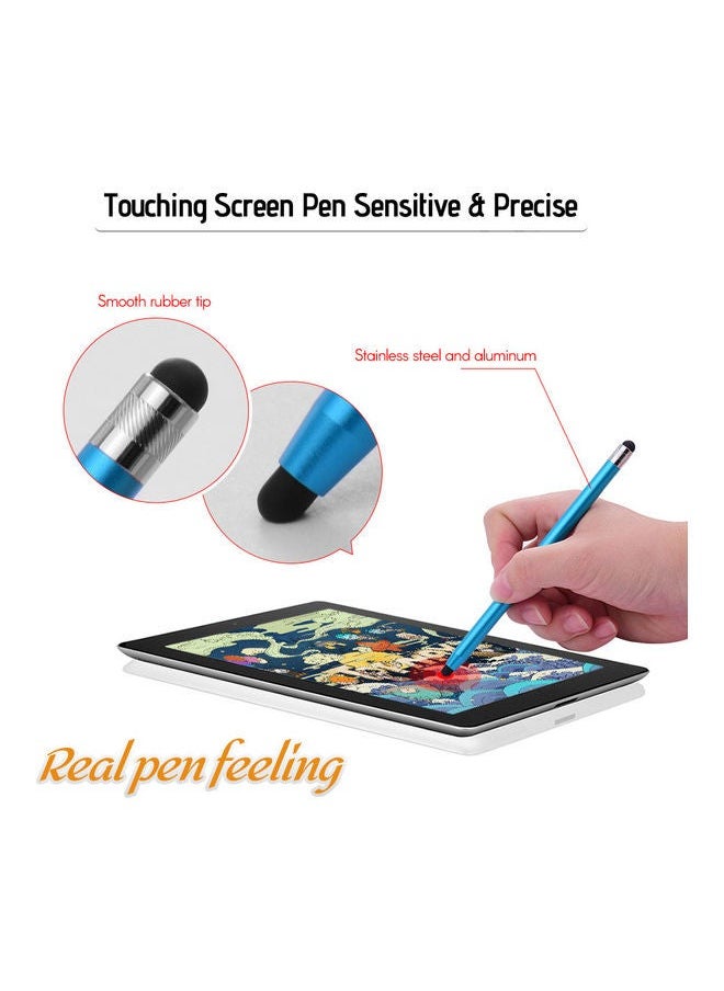 NIBEMINENT 2 In 1 Universal Touchscreen Stylus Pen With 8 Replaceable Tips Set Multicolour  - Image 4