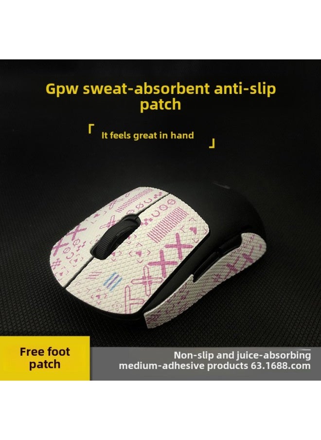 Generic - Anti-slip Mouse Stickers Logitech GPW One Or Two Generation GPROX Special All-inclusive Sweat-absorbent Anti-sweat Hand Stickers Lizard Skin-Color:gpw Second Generation ] - Image 1
