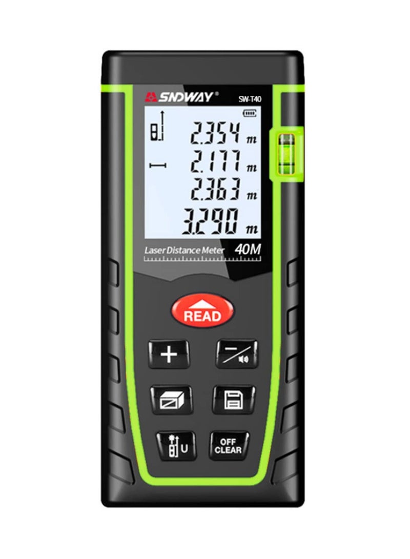 1pcs Laser Rangefinder Distance Meter Range 40m Laser Ruler Device Finder Mini Digital Meater Laser Distance Sensor SW-T40  - Image 1