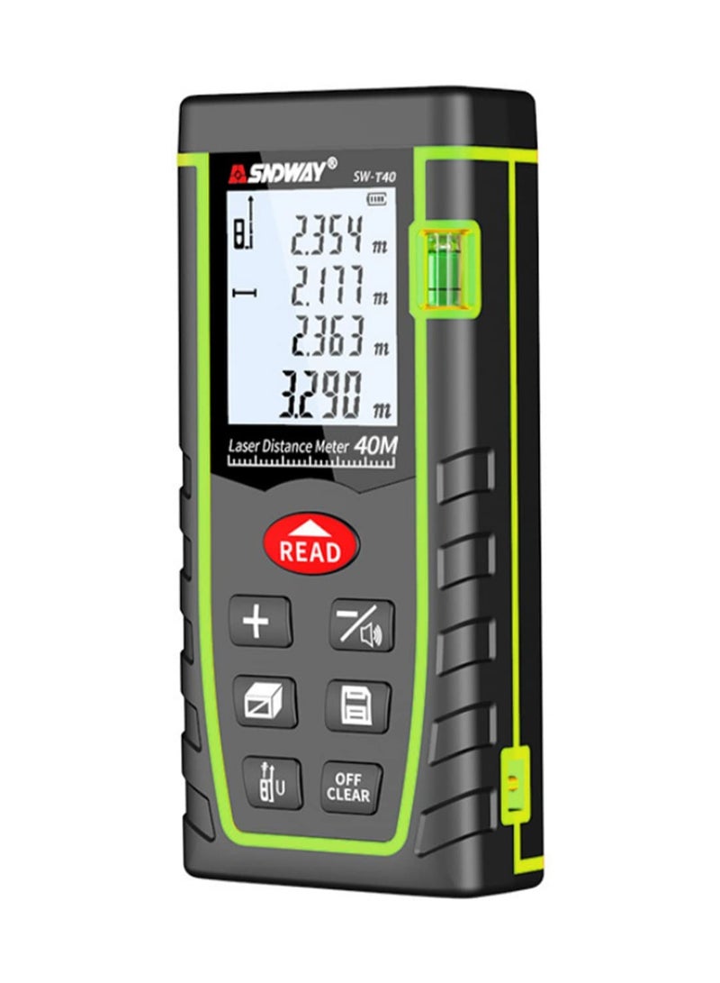 1pcs Laser Rangefinder Distance Meter Range 40m Laser Ruler Device Finder Mini Digital Meater Laser Distance Sensor SW-T40  - Image 2