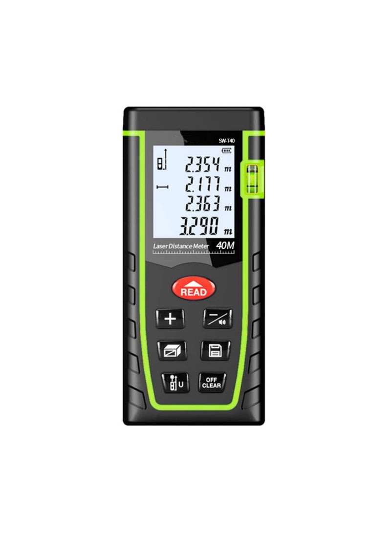 1pcs Laser Rangefinder Distance Meter Range 40m Laser Ruler Device Finder Mini Digital Meater Laser Distance Sensor SW-T40 - Image 1