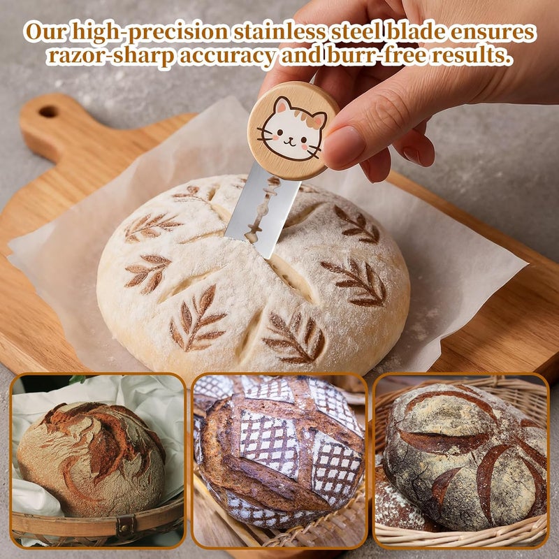 Pretwad 50 PCS Bread Lame Blades Refill - Surgical Grade Stainless Steel Bread Scoring Blades for Sourdough Baking, Ultra Sharp Replacement Razor Blade, French Dough Bread Lame Razors Knife for Sourdough Bake - Image 4