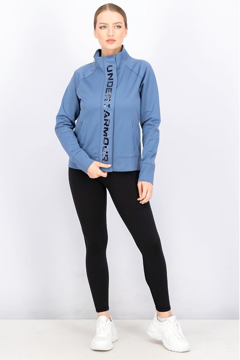 UNDER ARMOUR Women Regular Fit Recover Training Jacket, Blue - Image 3