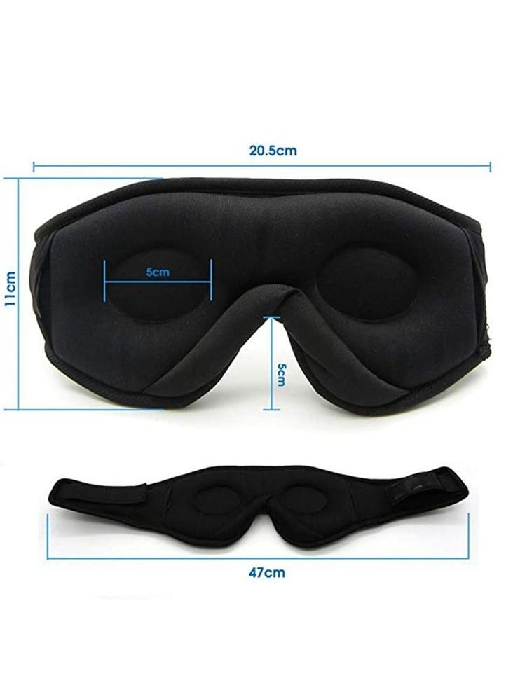 Generic Bluetooth Sleep Headphones 3D Eye Mask | Ultra-Thin Stereo Sound | Side Sleepers | Wireless Music for Sleeping, Travel, Meditation, Yoga - Image 2