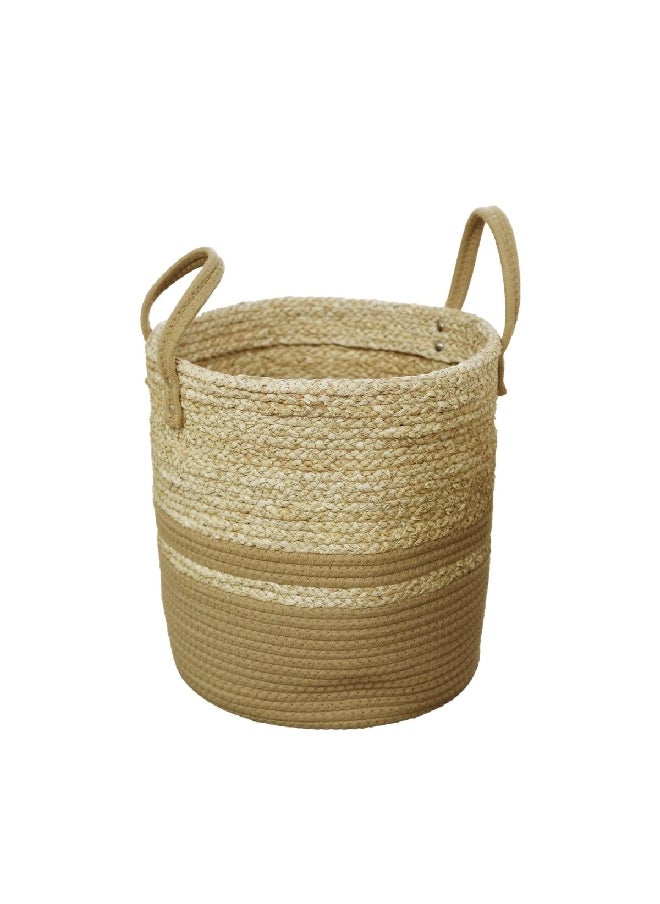 HONEYBEE - STORAGE BASKET 30X30X31CM COTTON-R BROWN - Image 1