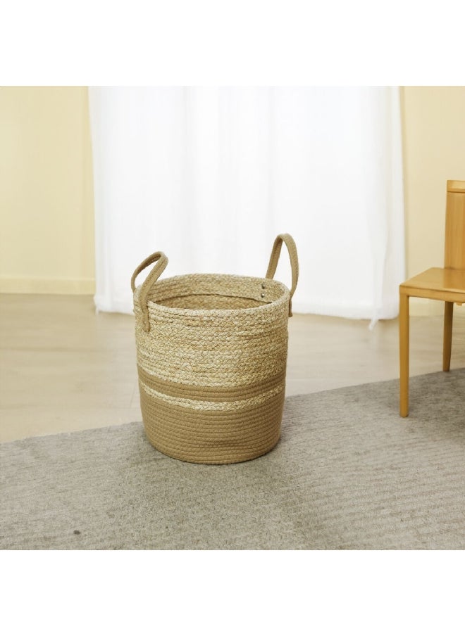 HONEYBEE - STORAGE BASKET 30X30X31CM COTTON-R BROWN - Image 1