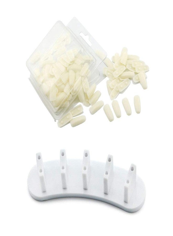 KADS 1set Nail Practice Stand Nail Training Holder + 100pcs Practice Nail Tips Salon Manicure Nail Art Beauty Tools - Image 1