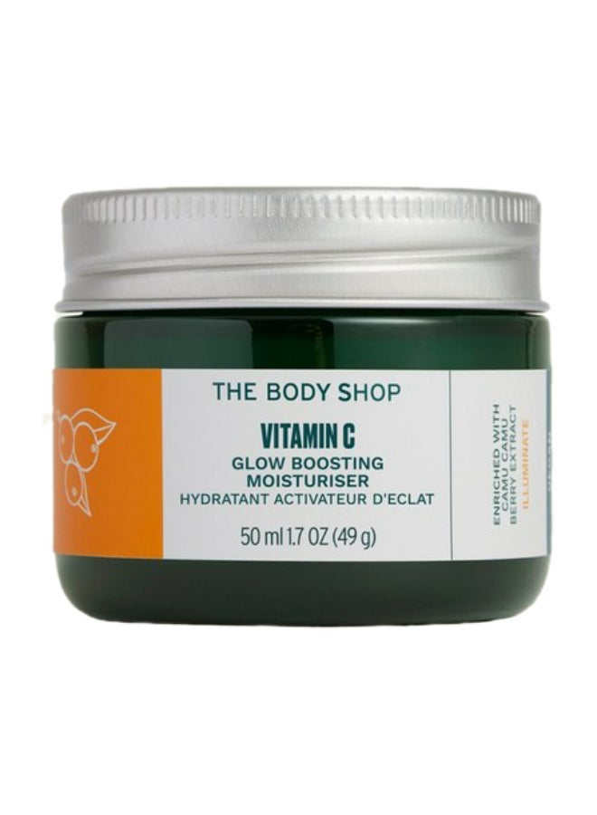 THE BODY SHOP Vitamin C Glow-Boosting Moisturiser – Hydrating Face Cream with Camu Camu Berry Extract | Brightens Dull, Tired Skin, Boosts Radiance, Provides Instant Glow | Lightweight, Non-Greasy, Vegan, 50 ml - Image 1