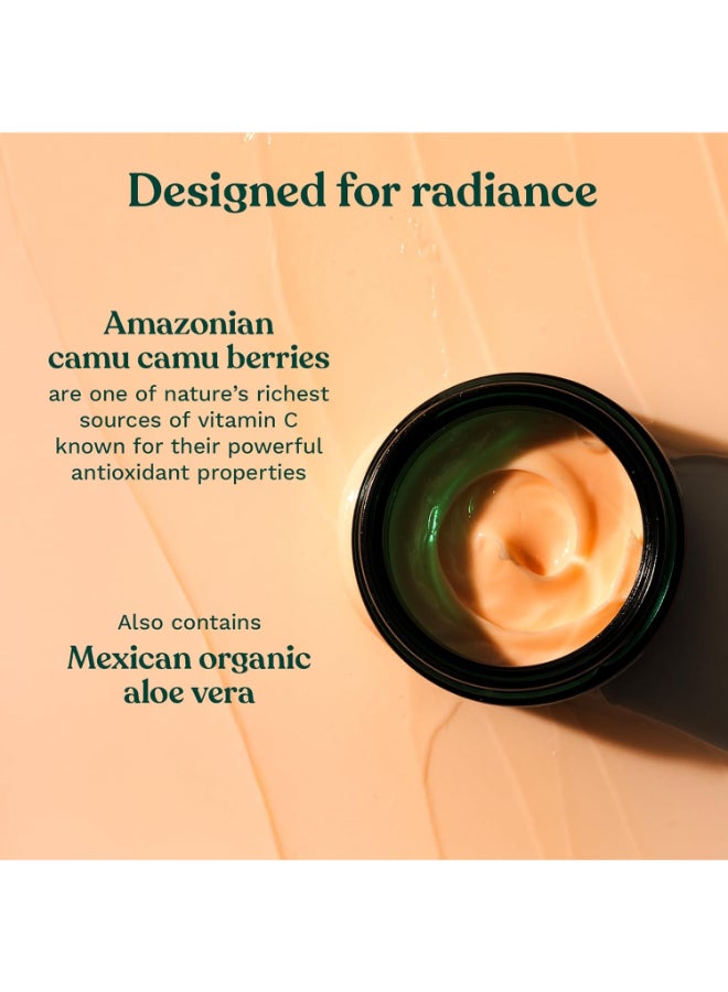 THE BODY SHOP Vitamin C Glow-Boosting Moisturiser – Hydrating Face Cream with Camu Camu Berry Extract | Brightens Dull, Tired Skin, Boosts Radiance, Provides Instant Glow | Lightweight, Non-Greasy, Vegan, 50 ml - Image 3