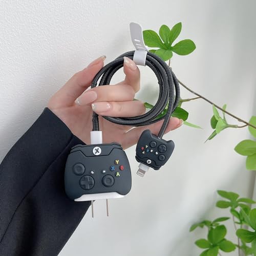 CERLINK Cable Protector for Apple iPhone Charger 20W/18W Type C, 3D Cute Cartoon Case Adaptor Cover Full Cable Connection Protectors Protective Protection Wire Sleeves Guard (Game Remote) - Image 2