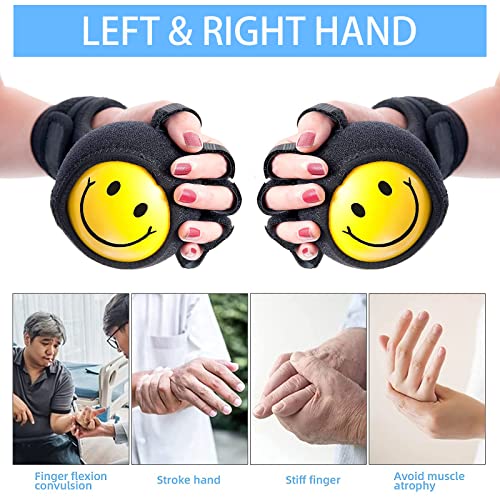 GHORTHOUD Anti-spasticity Ball Splint Hand Finger for Hand Stroke Hemiplegia Finger Recovery Spasm Dystonia Hemiplegia Finger Training Hand Functional Impairment for Children and Men and Women (Small) - Image 4
