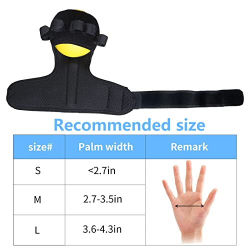 GHORTHOUD Anti-spasticity Ball Splint Hand Finger for Hand Stroke Hemiplegia Finger Recovery Spasm Dystonia Hemiplegia Finger Training Hand Functional Impairment for Children and Men and Women (Small) - Image 2