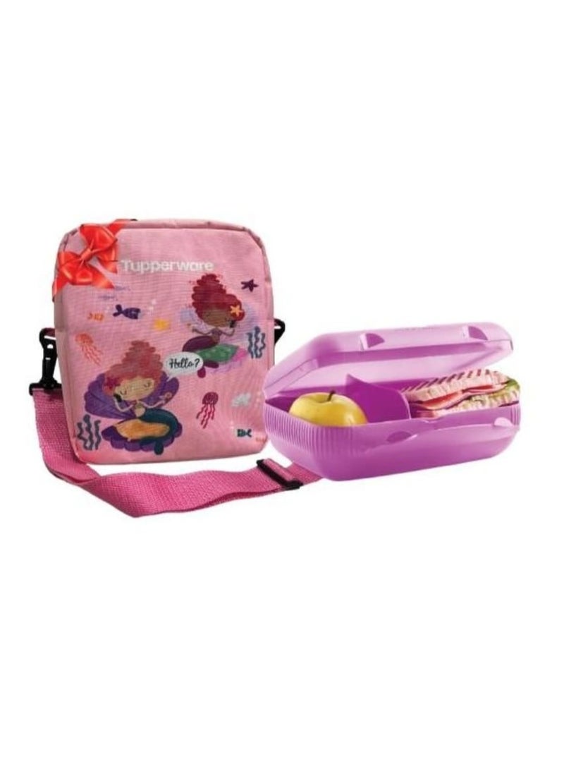 Tupperware Lunch bag + lunch Box Tupperware With Foldable Divider - Image 1