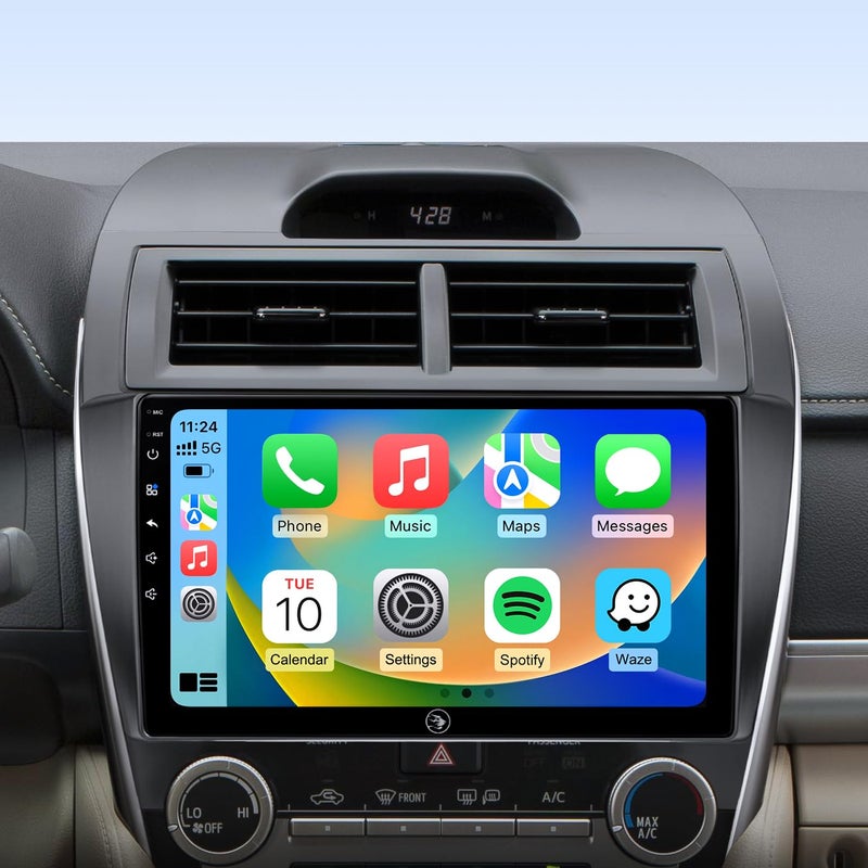 RUICAR 64G Car Stereo Radio for Toyota Camry 2012-2014, 10.2" IPS HD Touch Screen Wireless CarPlay Android Auto/WiFi/GPS/FM/SWC/Bluetooth/1080P Backup Camera - Image 1