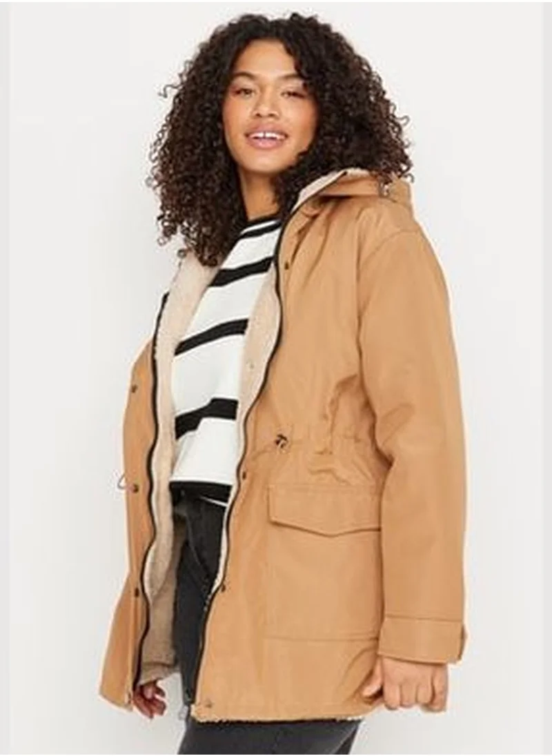 trendyol Light Brown Coat