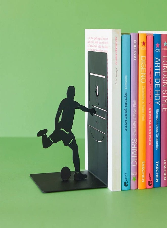 Balvi Goal Kick Football Bookend, Black Metal, 1 Piece - Image 3