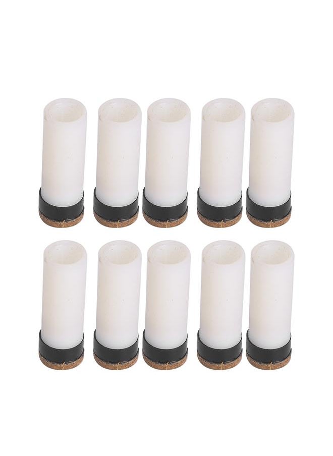 Thoraya 10PCS Snooker Pool Cue Pole Tip Billiards Rod Stick Replacement Parts Repair Tool Supplies Accessories10mm  - Image 1