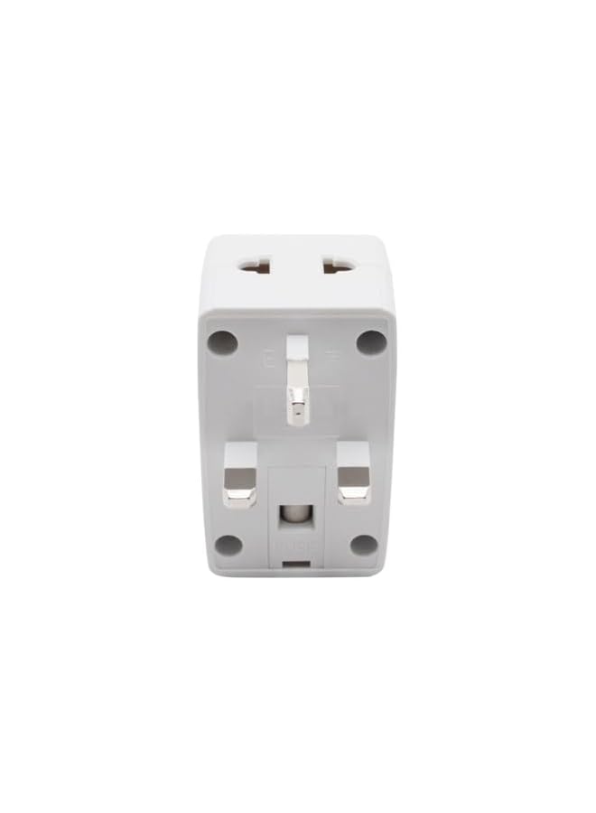promass 03 Way Adapter with Square-Pin, Universal Socket with Light And 13A Fuse. Travel Adaptor for KSA/UAE/UK/HK, AC Power Plug for US/AU/JP/CN, 3 Pin plug adapter - Image 4