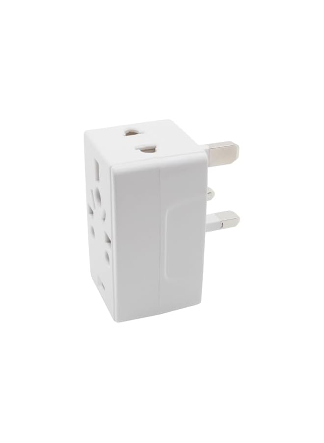 promass 03 Way Adapter with Square-Pin, Universal Socket with Light And 13A Fuse. Travel Adaptor for KSA/UAE/UK/HK, AC Power Plug for US/AU/JP/CN, 3 Pin plug adapter - Image 5