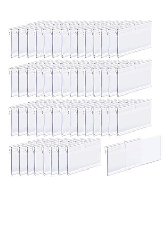 50 Pcs Clear Plastic Bucket Clip Labels For Baskets, Metal Rack Price Labels, Storage Bin Labels, Merchandise Sign Display - pzsku/Z3A787500F37B5FB4D138Z/45/_/1661335263/1ecb6cb0-0f6b-4707-8d2e-2c936ebb68bb