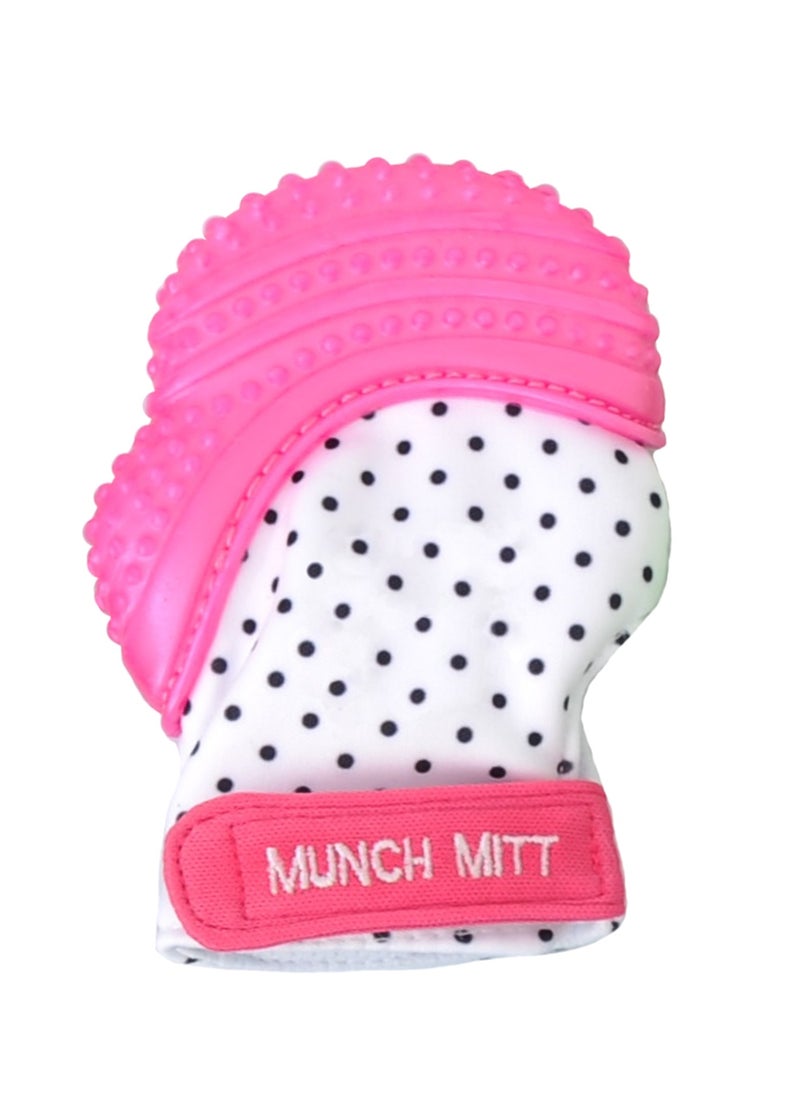 Malarkey Kids - Munch Mitt Teething Mitt | Soft Silicone Baby Teething Glove | Adjustable Strap | Machine Washable | 3M+ | Product Dimensions: L 8 x B 2 x H 10.5 cm - Image 1