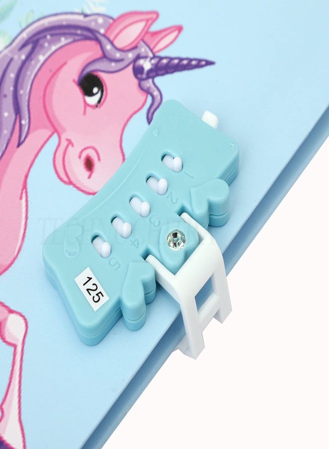 SHREE TECHNESH Unicon Password Lock Diary With Unicorn Pen | Password Number Lock Diary | Dairy With Password Lock For Girls,80 Pages - Image 3