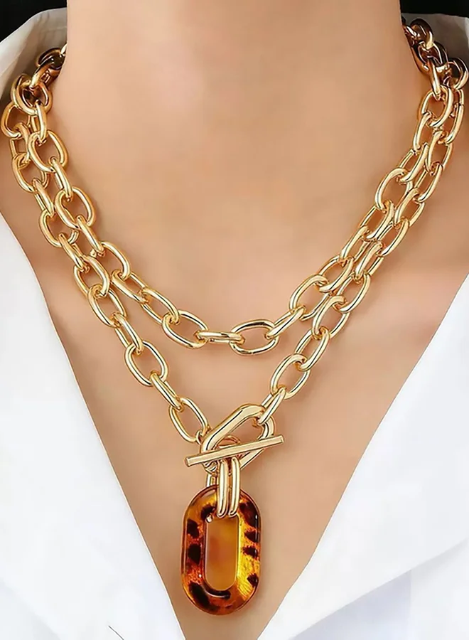 ستايلي مجموعة من 2 عقد كاجوال