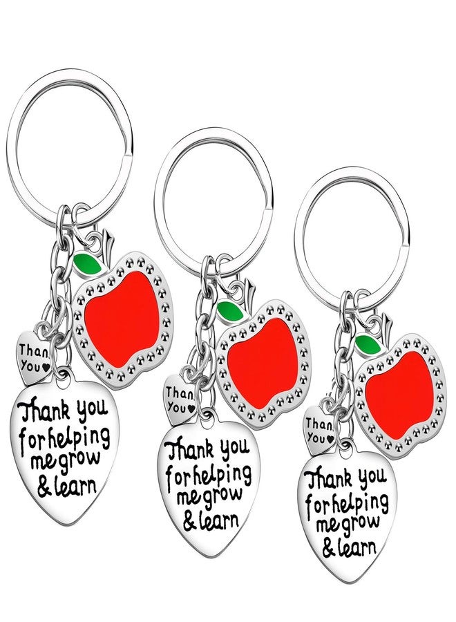 Nimteve Teacher Keychain Set - 3PCs Jewelry Gift for Women Teachers, Birthday Gift From Students (Style D) - Image 1