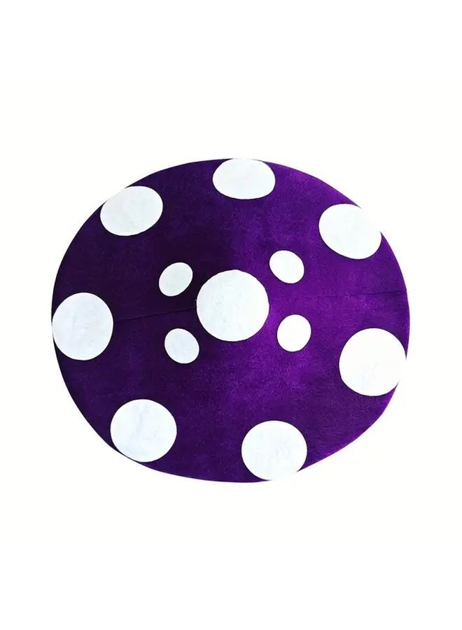 Purple Mushroom Hat For Adults Soft Polyester Costume Headpiece Halloween Christmas - Image 1
