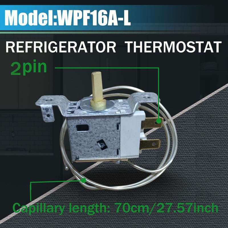 WPF16A-L Refrigerator Thermostat Freezer Temperature Regulator Internal Control Unit Suitable For Daewoo LG Compatible Fridge Brands RV Temperature Adjustment - Image 2
