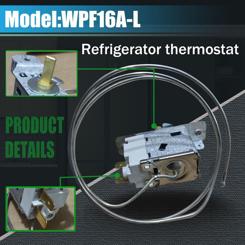 WPF16A-L Refrigerator Thermostat Freezer Temperature Regulator Internal Control Unit Suitable For Daewoo LG Compatible Fridge Brands RV Temperature Adjustment - Image 1