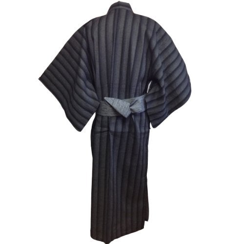 Edoten Men's Kimono Japan Shijira Weaving Yukata 709 GY M - Image 3