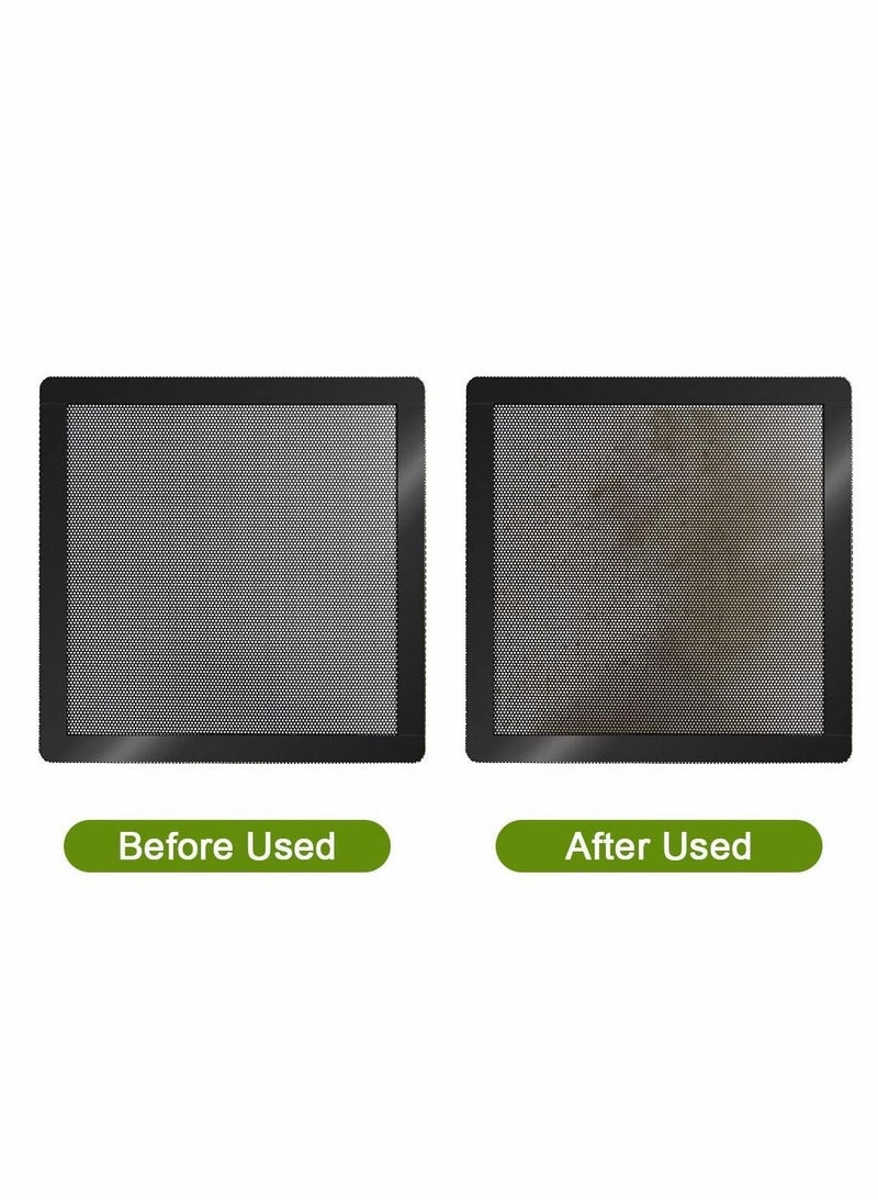 Y&D - Computer Cooler Fan Dust Filter, Dustproof PVC Cover Mesh Magnetic Frame, Black Radiator Filter 5-pack (120 * 120mm) - Image 1